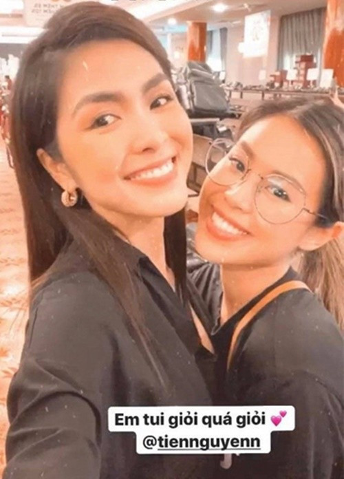 Hà Tăng và Tiên Nguyễn thường xuyên tương tác trên mạng xã hội, dành cho nhau những lời chúc tốt đẹp trong các dịp đặc biệt. Tăng Thanh Hà từng đăng ảnh bên em chồng và viết: "Em tôi giỏi quá giỏi". Ảnh: Người Đưa Tin.