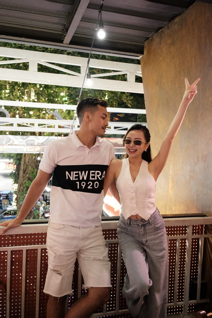 Vũ Tuấn Việt và Kim Oanh kết hôn năm 2024. Cặp đôi hiện tại vẫn tận hưởng cuộc sống vợ chồng son. Ảnh: FB Kim Oanh.