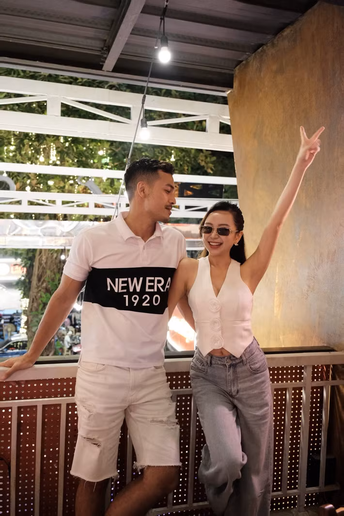 Vũ Tuấn Việt và Kim Oanh kết hôn năm 2024. Cặp đôi hiện tại vẫn tận hưởng cuộc sống vợ chồng son. Ảnh: FB Kim Oanh.