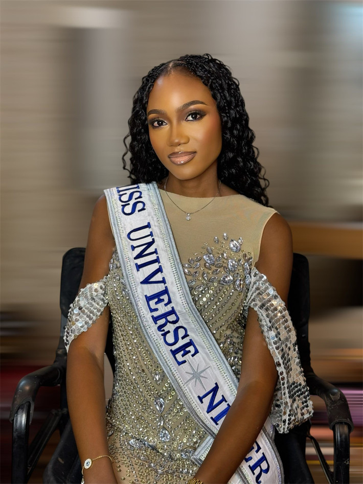 Theo Missosology, Zoulahatou Amadou sinh năm 2002, cao 1m80. Cô từng vào vòng chung kết cuộc thi Miss University Niger 2022. Ảnh: FB Zoulahatou Amadou.