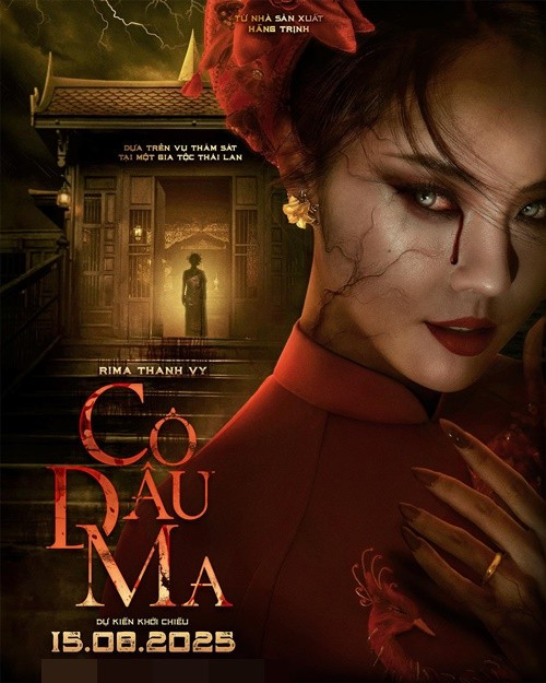 Theo VOV, trong phim Cô dâu ma ra rạp trong tháng 8/2025, Rima Thanh Vy đóng vai Yến - một cô gái Việt làm dâu trong một gia đình thượng lưu ở Thái Lan. Ảnh: FB Rima Thanh Vy.