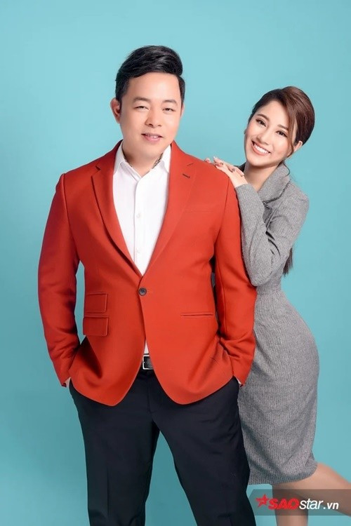 Được người hâm mộ "đẩy thuyền" với Quang Lê, Tố My chia sẻ trên Pháp Luật TP HCM, cả hai xem nhau như anh em trong nhà. Ảnh: Saostar.