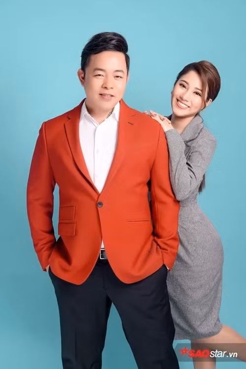 Được người hâm mộ "đẩy thuyền" với Quang Lê, Tố My chia sẻ trên Pháp Luật TP HCM, cả hai xem nhau như anh em trong nhà. Ảnh: Saostar.