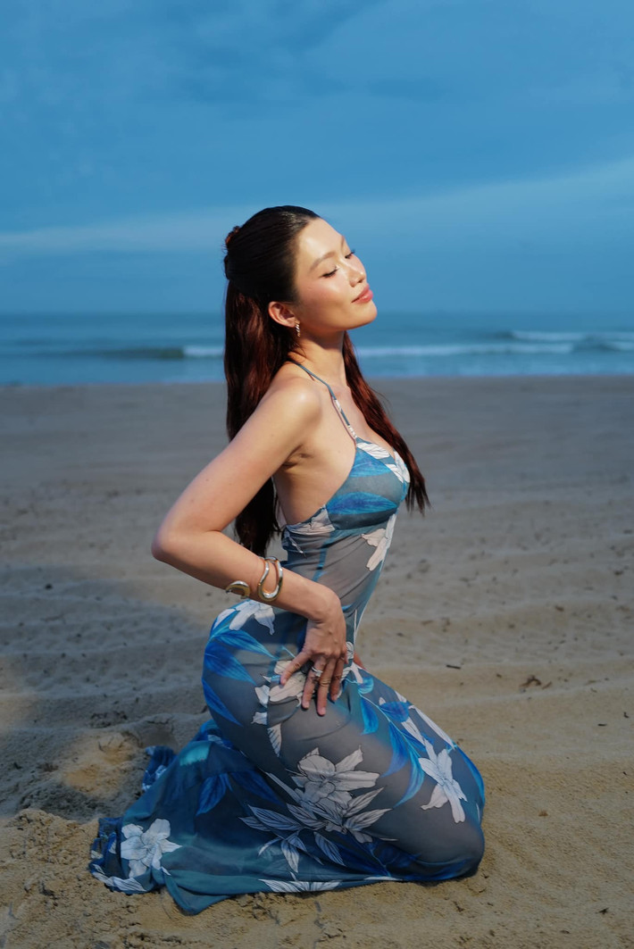 Nàng hậu chia sẻ trên Znews, điều cô ấn tượng ở bạn trai là phong cách sống giản dị. Ảnh: FB Quỳnh Châu.