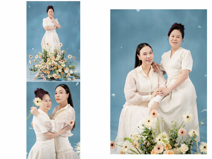 Đàm Thu Trang còn đăng tải loạt ảnh mẹ ruột. Nhiều người khen ngợi bà Lan - mẹ ruột Đàm Thu Trang có vẻ ngoài quý phái. Ảnh: FB Đàm Thu Trang.