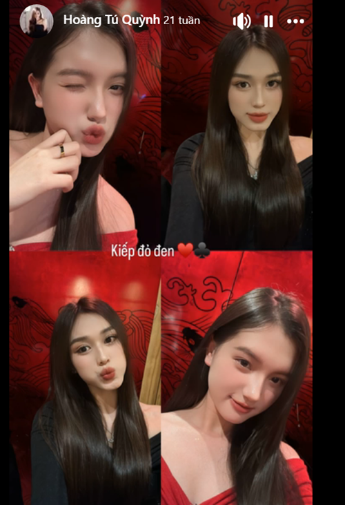 Sinh nhật Đỗ Thị Hà, Tú Quỳnh nhắn nhủ đàn chị: "Cũng ấp ủ dữ lắm, giờ mới chúc mừng sinh nhật chị gái em. Chúc cho chị sẽ luôn vui vẻ, hạnh phúc, thành công và mãi yêu thương em". Ảnh: FB Tú Quỳnh.