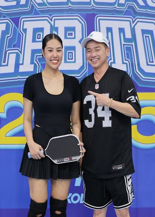 Tăng Khánh Chi - bạn gái diễn viên Quang Minh vừa tham gia một buổi thi đấu pickleball. Ảnh: FB Tăng Khánh Chi.