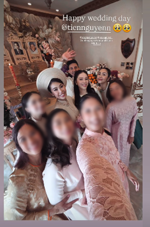 Mới đây, Hà Tăng góp mặt trong đám cưới của Tiên Nguyễn và Justin Cohen. Ảnh: Instagram Tăng Thanh Hà.