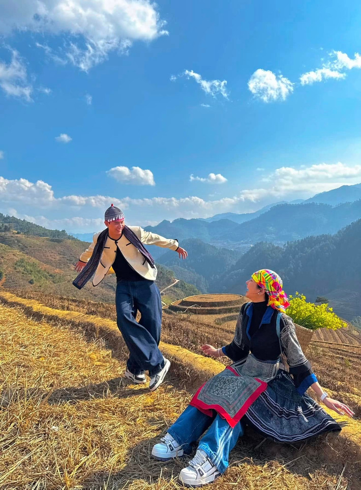 Vào Valentine 2025, Phạm Kiên đăng tải ảnh chụp cùng Diệp Lâm Anh kèm chú thích: "Ở đây, chúng tôi không bắt vợ". Ảnh: FB Phạm Kiên.