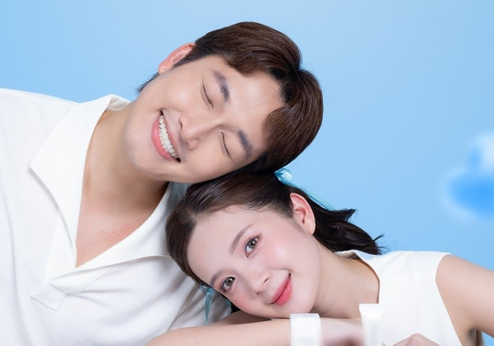 Sau khi kết hôn, Đình Tú và Ngọc Huyền có một số dự án quảng cáo chung. Ảnh: FB Đình Tú.