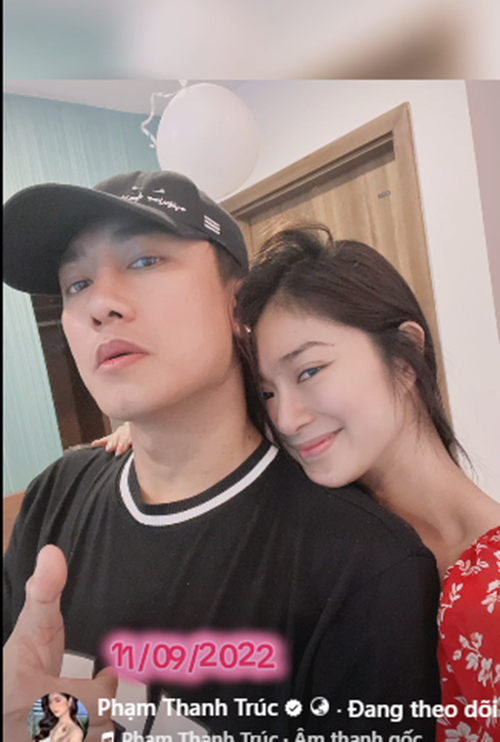 Thanh Trúc đón sinh nhật năm 2022 bên Châu Khải Phong.