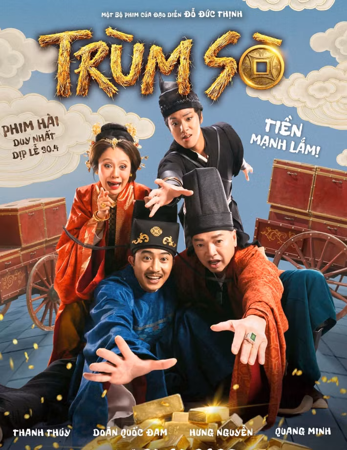 Chia sẻ về hậu trường phim “Trùm Sò”, Quang Minh cho biết ê-kíp làm việc 33 ngày trên đồi, cạnh biển với thời tiết khắc nghiệt. “Quay xong phim, da của mọi người đều xuống màu, nhưng ai cũng vui vì sự hết lòng của cả đoàn, với mong muốn phim khi ra mắt sẽ làm hài lòng khán giả”, anh nói. Ảnh: FB Quang Minh.