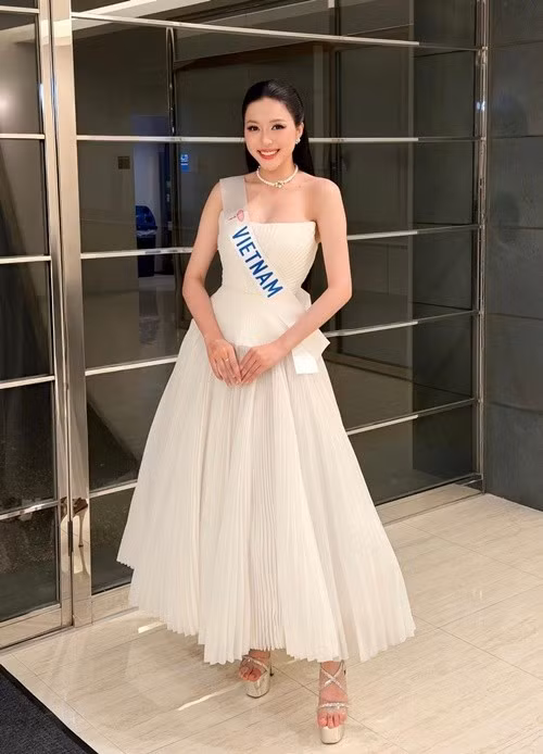 Trong bảng dự đoán top 20 Miss International 2025 của chuyên trang sắc đẹp Missosology, Kiều Duy xếp thứ 5. Ảnh: FB Kiều Duy.