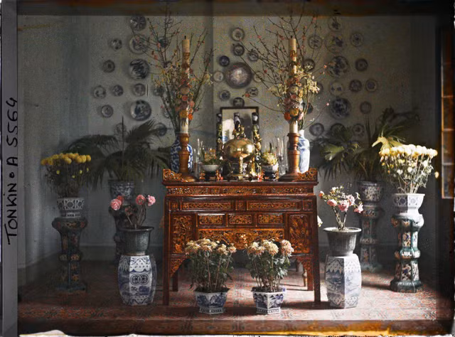 Khung cảnh làng quê tỉnh Hà Đông năm 1915 qua loạt ảnh màu quý - Hình 12 Khung canh lang que tinh Ha Dong nam 1915 qua loat anh mau quy-Hinh-12