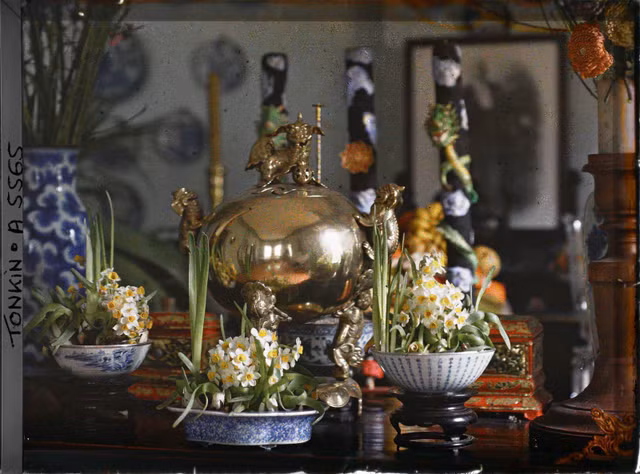 Khung cảnh làng quê tỉnh Hà Đông năm 1915 qua loạt ảnh màu quý - Hình 13 Khung canh lang que tinh Ha Dong nam 1915 qua loat anh mau quy-Hinh-13