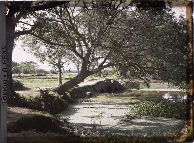 Khung cảnh làng quê tỉnh Hà Đông năm 1915 qua loạt ảnh màu quý - Hình 5 Khung canh lang que tinh Ha Dong nam 1915 qua loat anh mau quy-Hinh-5