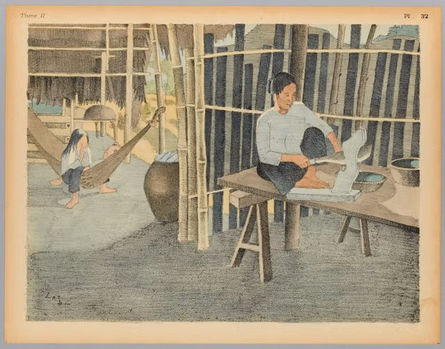 Tranh màu chân thực về cuộc sống xưa ở vùng nông thôn Nam Bộ - Hình 9 Tranh mau chan thuc ve cuoc song xua o vung nong thon Nam Bo-Hinh-9