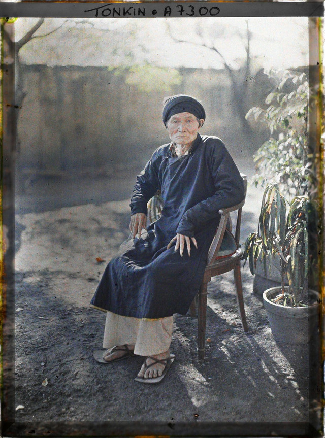 Ảnh màu chân dung hiếm có năm 1915 ở Hà Nội Anh mau chan dung hiem co nam 1915 o Ha Noi