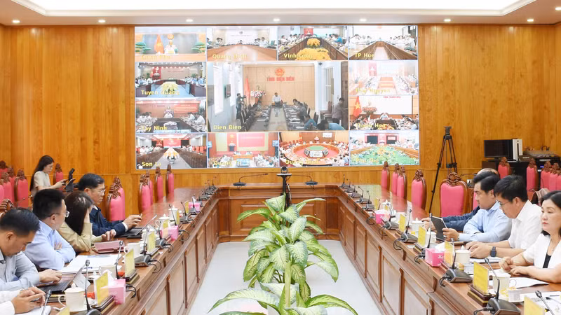 Toàn cảnh Hội nghị trực tuyến toàn quốc nhằm thúc đẩy triển khai các Chương trình mục tiêu quốc gia giai đoạn 2026 – 2030 tại điểm cầu tỉnh Lâm Đồng.
