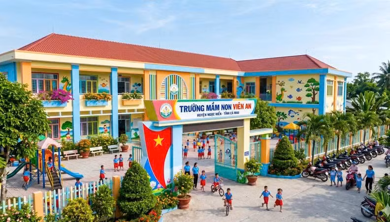 Cà Mau: Lộ diện nhà thầu trúng gói xây dựng Trường Mầm non Viên An 