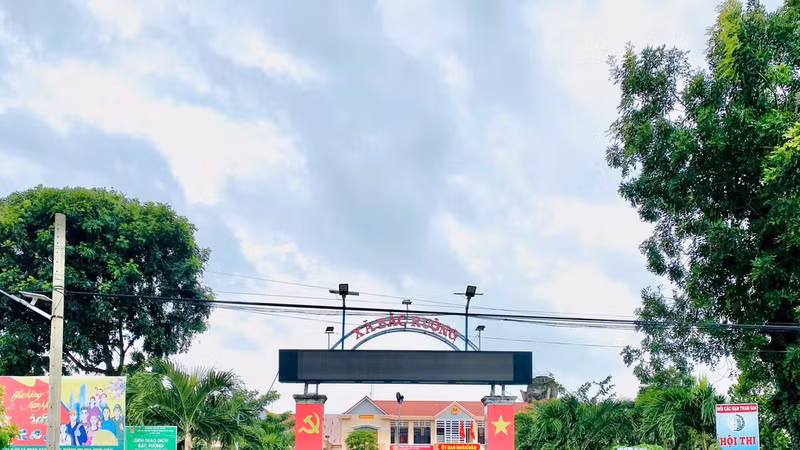 Trụ sở UBND xã Bắc Ruộng.
