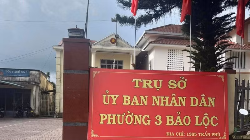 Trụ sở UBND Phường 3 Bảo Lộc, tỉnh Lâm Đồng.