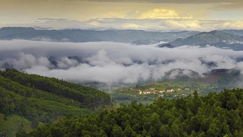 Một góc của xã Đông Khánh Sơn, tỉnh Khánh Hòa.