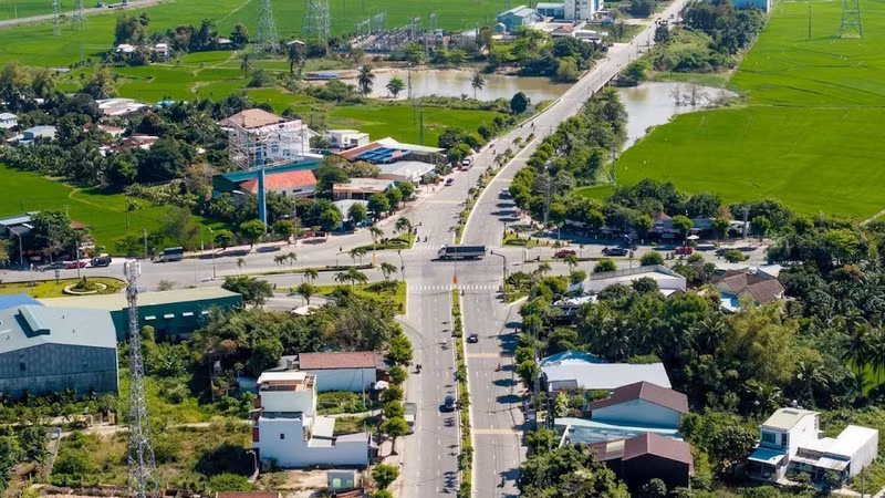 Một góc của xã Diên Lạc, tỉnh Khánh Hòa.