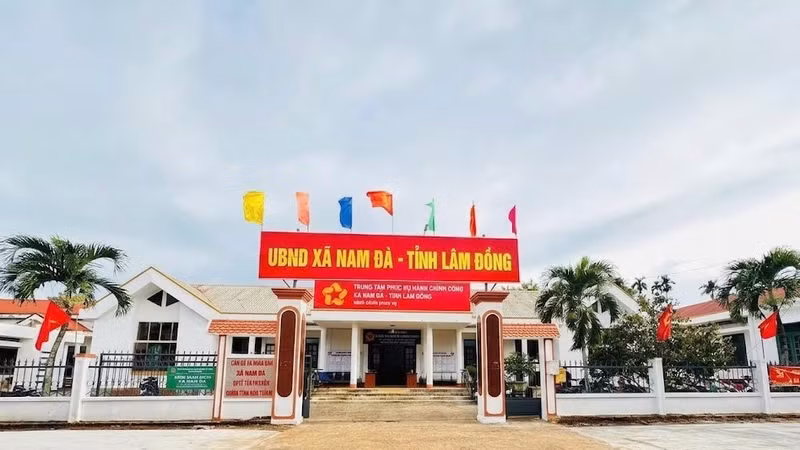 Trụ sở UBND xã Nam Đà, tỉnh Lâm Đồng.
