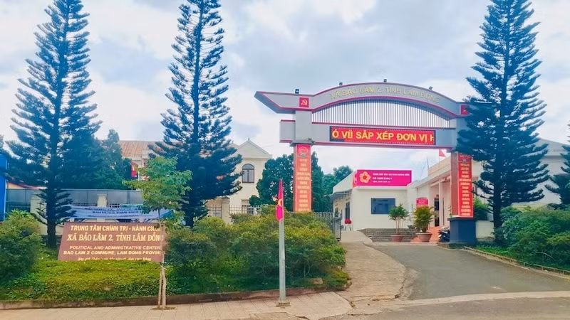 Trụ sở UBND xã Bảo Lâm 2, tỉnh Lâm Đồng.