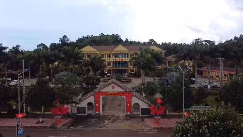 Trụ sở UBND xã Tuy Đức, tỉnh Lâm Đồng.