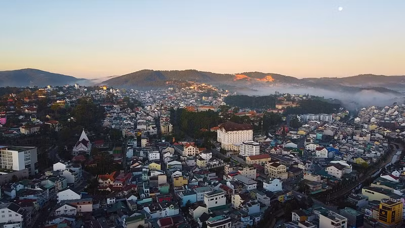 Một góc trung tâm Khu vực Đà Lạt.