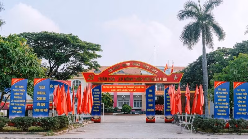 Trụ sở UBND xã Xuân Hòa.