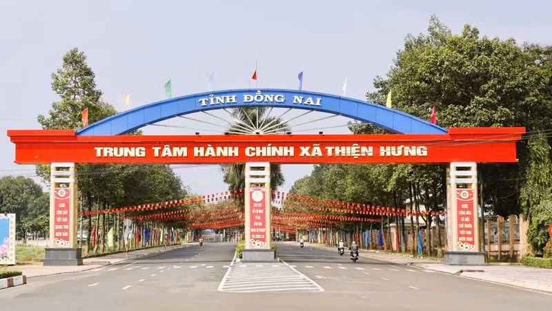 Trung tâm hành chính xã Thiện Hưng, tỉnh Đồng Nai.