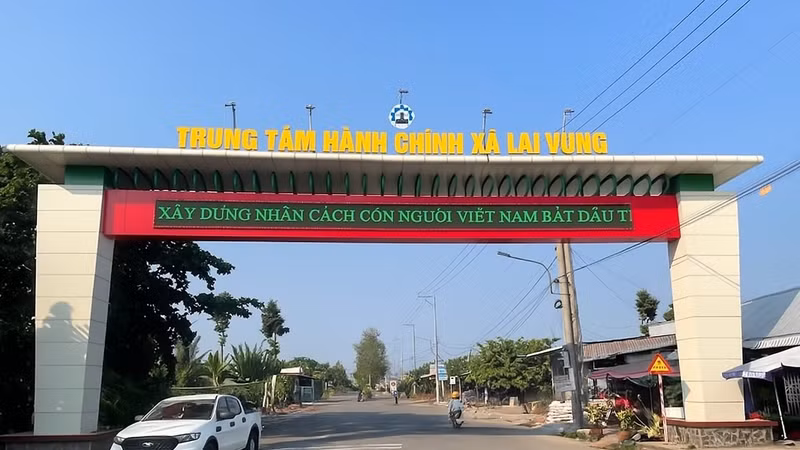 Xã Lai Vung tỉnh Đồng Tháp được hình thành từ việc sáp nhập các xã Tân Thành và xã Tân Phước (huyện Lai Vung), xã Định An, xã Định Yên cũ.