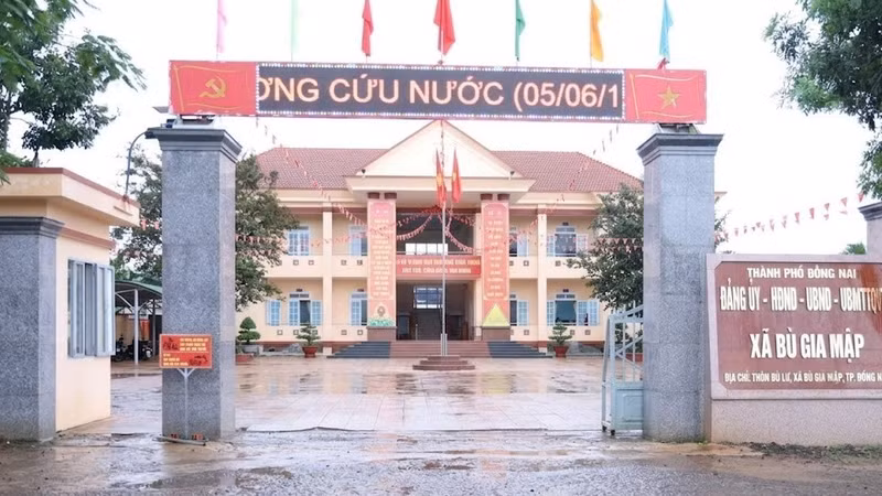 Trụ sở UBND xã Bù Gia Mập.