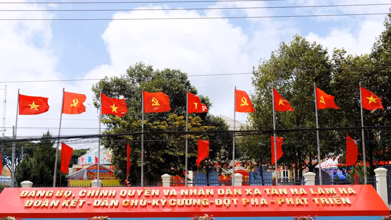 Một góc của xã Tân Hà Lâm Hà.