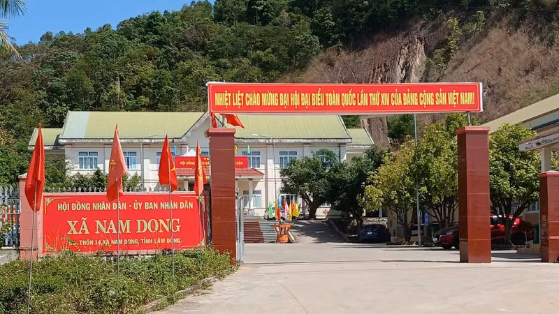 Trụ sở UBND xã Nam Dong, tỉnh Lâm Đồng.