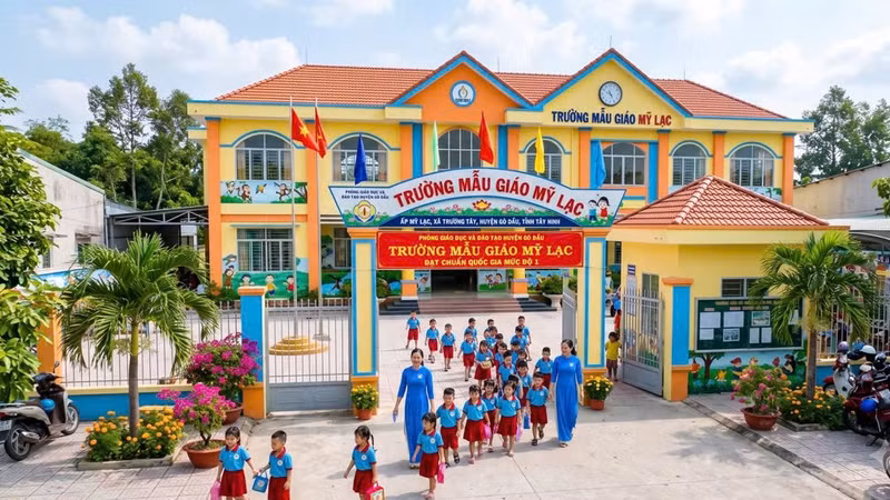 Tây Ninh: Hai nhà thầu cạnh tranh gói xây Trường mẫu giáo Mỹ Lạc 7,2 tỷ