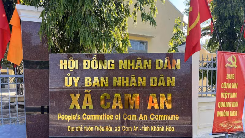 Trụ sở UBND xã Cam An, tỉnh Khánh Hòa.