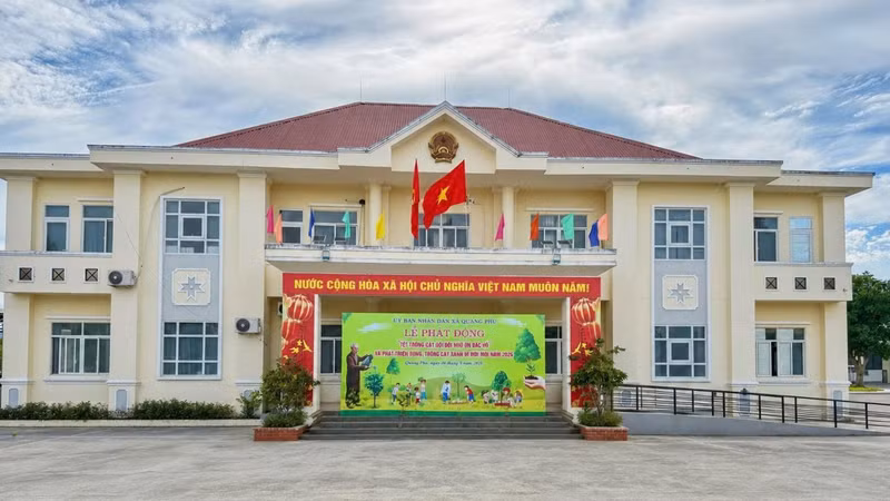 Trụ sở UBND xã Quảng Phú.