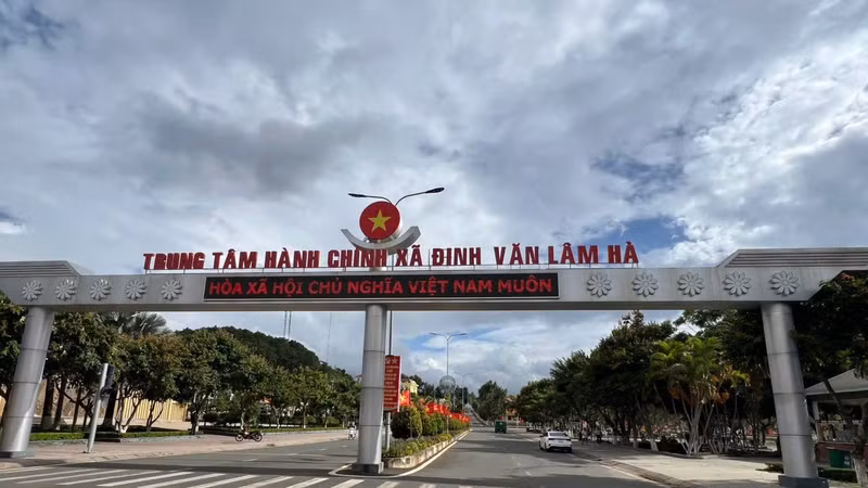 Một góc xã Đinh Văn Lâm Hà, tỉnh Lâm Đồng.