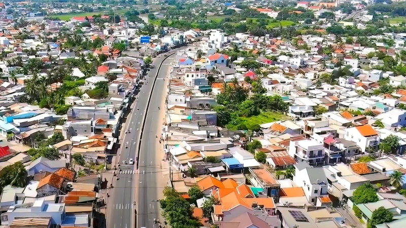 Một góc của xã Hàm Thuận Bắc, tỉnh Lâm Đồng.