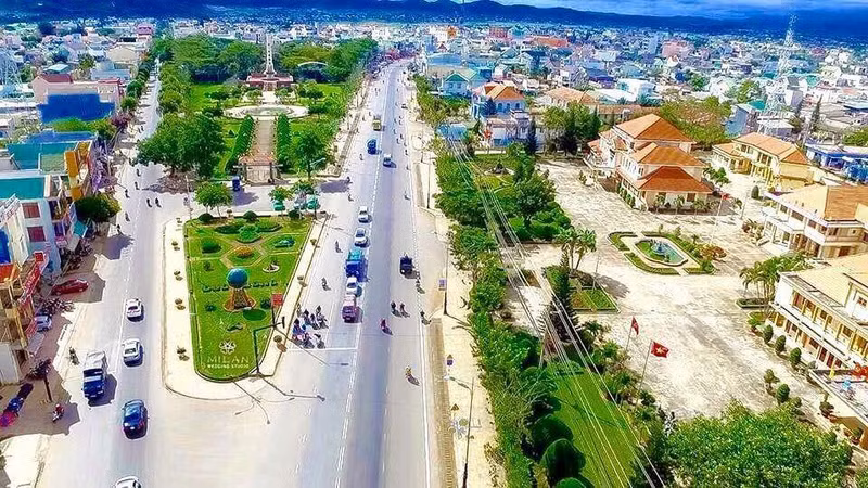 Một góc của xã Đức Trọng.