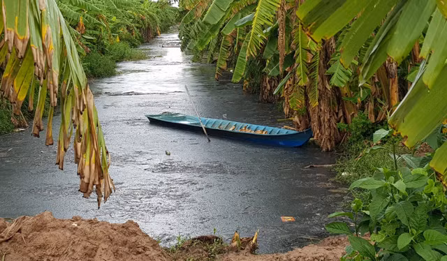 Soc Trang: Dap dap ngan nuoc hoi thoi tu khu cong nghiep tran ra ngoai