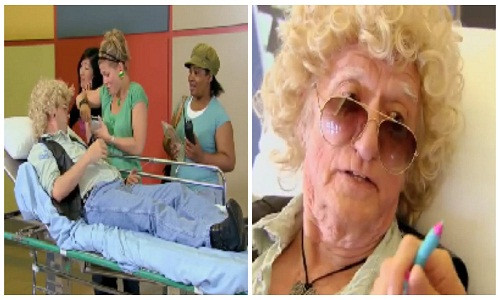 Bị gái trẻ bao vây, chàng trai bỗng biến thành ông già Bi gai tre bao vay, chang trai bong bien thanh ong gia