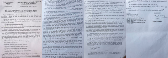 Benh vien Da khoa TP. Ca Mau ‘phot lo’ ket luan cua So Y te?-Hinh-2