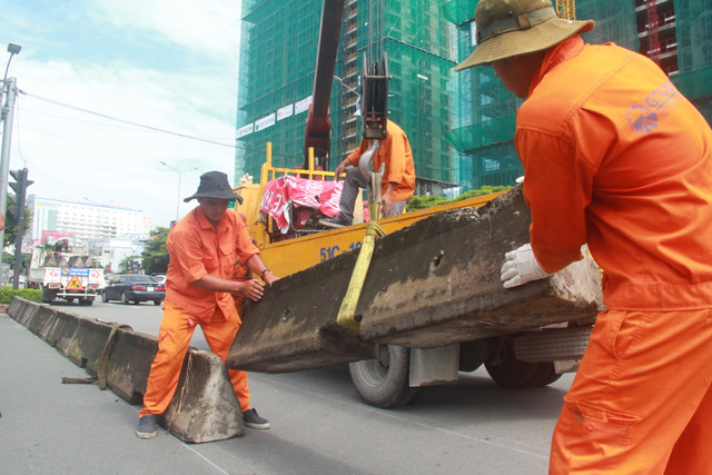 Anh: Nut giao truoc cau Sai Gon tam thoi “dong cua” de thi cong du an-Hinh-5