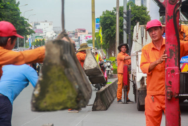Anh: Nut giao truoc cau Sai Gon tam thoi “dong cua” de thi cong du an-Hinh-3