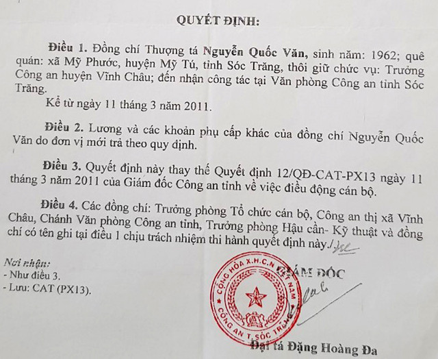 Thượng tá, trưởng công an huyện kêu cứu sau gần 9 năm mất chức - Hình 3 Thuong ta, truong cong an huyen keu cuu sau gan 9 nam mat chuc-Hinh-3